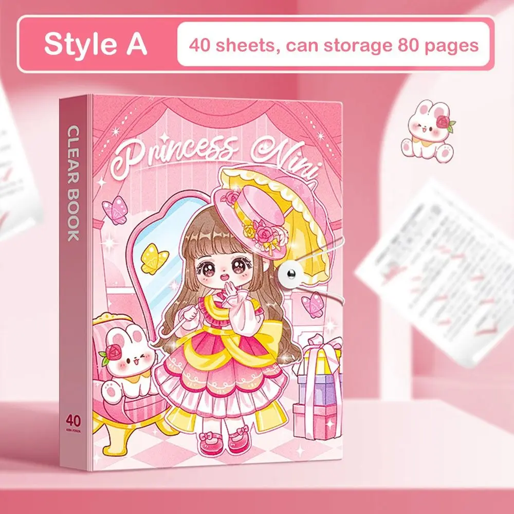 

30/40/60 Pockets A4 File Folder Bag Good Looking Capybara Panda A4 File Organizer Test Paper Music Score Document Folder