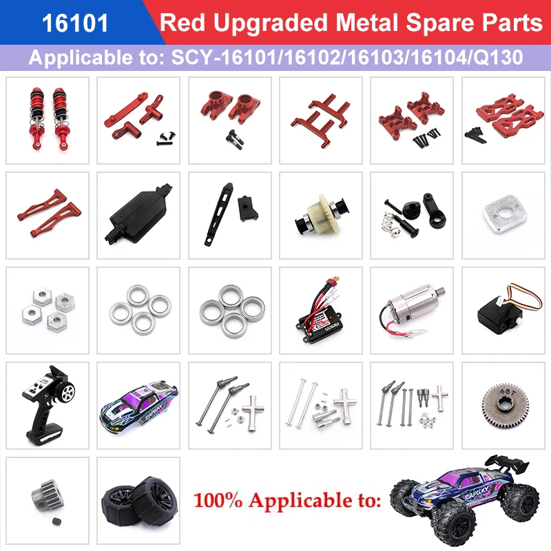 

Neumáticos Rueda Camión Monstruo Hexagonal Para SCY 16101 16102 16103 1:16, Piezas Actualización De Coche Todoterreno RC, 6324