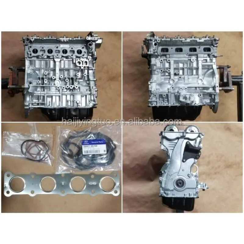 High Quality Car Fitment Sonata 2015 2.4 Engine G4KK Hybrid Long Block Engine