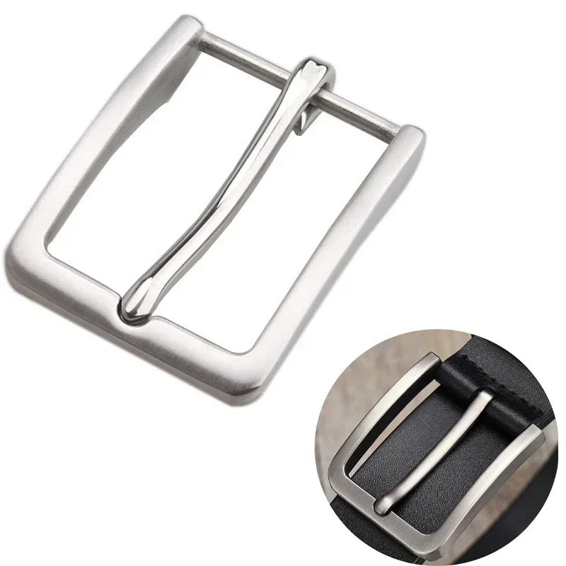 Stainless Steel Belt Buckle for Man Women's Durable DIY Leather Craft Hardware Metal Pin Belt Buckle Sewing Accessories 35mm