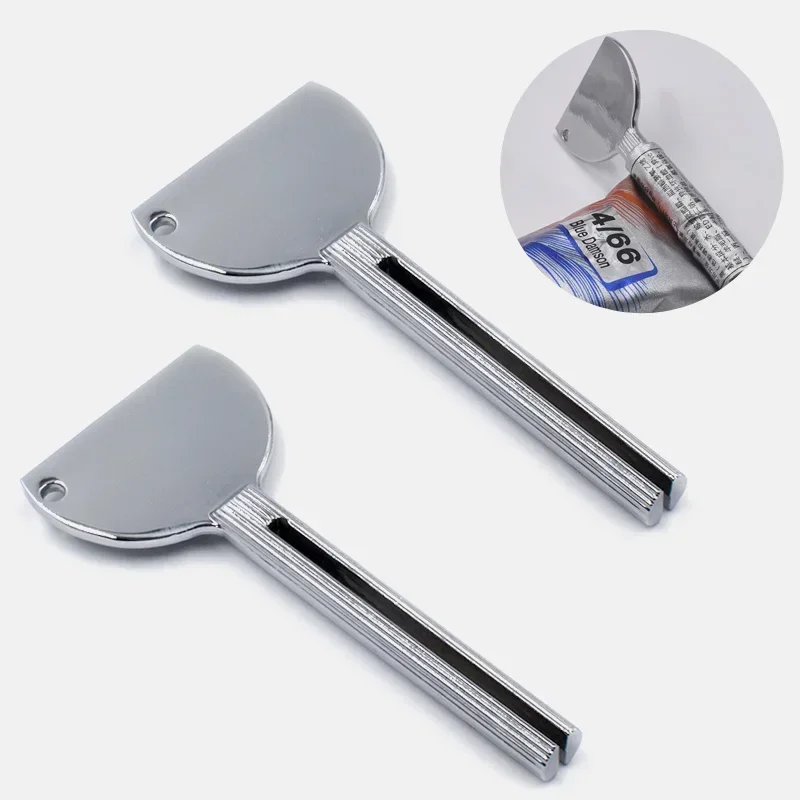 Tube Toothpaste Squeezer Wrenches Roller Dispenser Toothpaste Wringer Tool Metal Hair Dye Color Key Bathroom Accessories