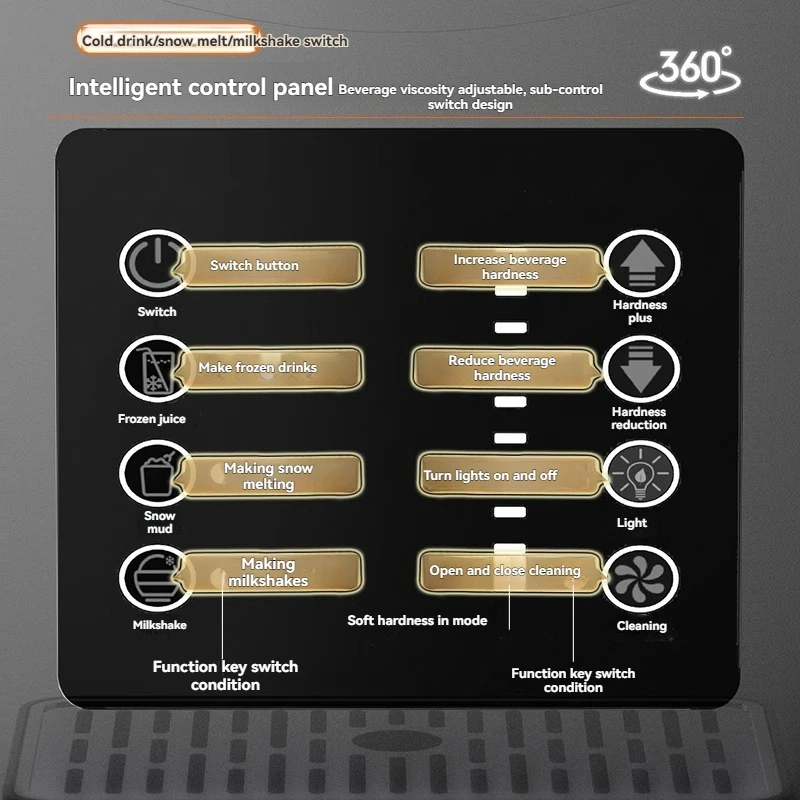 Snow Melting Machine Small Household Cold Drink Slush Machine Milkshake Commercial Stall Ice Sand Snow Cold Drink Machine