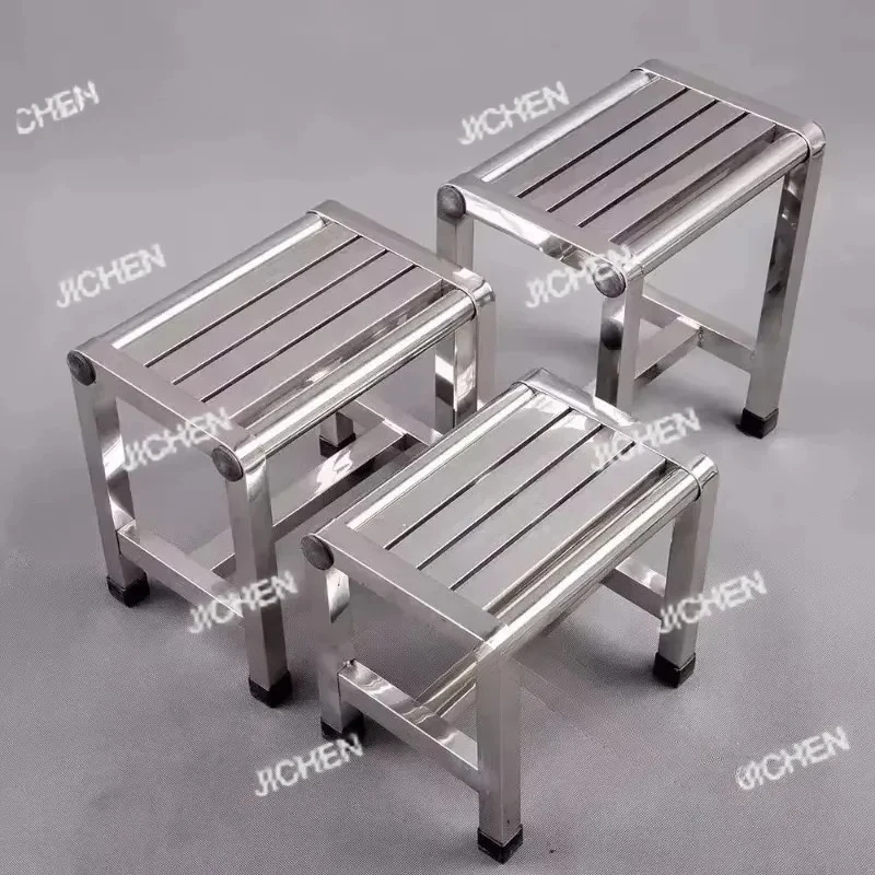 

JC Nordic Stainless Steel Stools Non-slip Bathroom Chairs Designer Stainless Camping Outdoor Stools for Bathroom