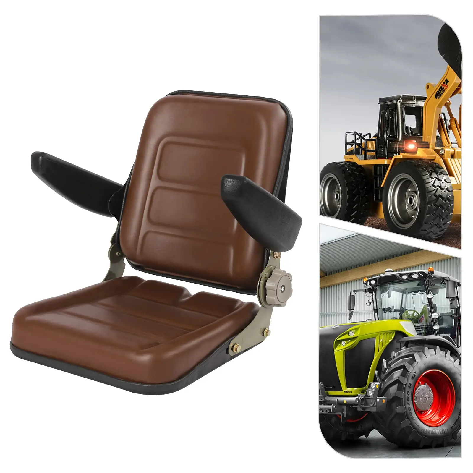 مقعد جزازة العشب العالمي، مقعد جرار عالي الظهر مع (± 50 °     مسند ظهر أمامي وخلفي) مساند ظهر قابلة للتعديل ومساند للذراع قابلة للتعديل لـ Ls-01 Fo