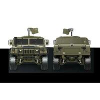 HG 1/10 RC U.S Military Vehicle 4*4 P408 Racing Car 2Speed ESC Motor Sound Light 16CH Radio TH15071