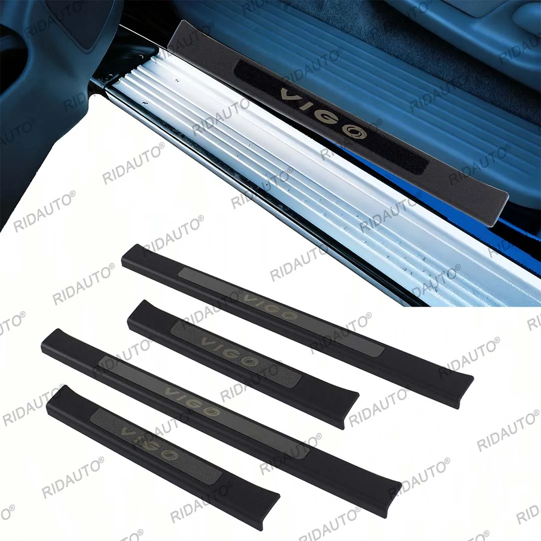 عتبة قطاع الباب قطاع لتويوتا هايلكس فيجو 2008-2014 اكسسوارات السيارات عتبة الباب لوحة بالية حامي غطاء دواسة الكسوة