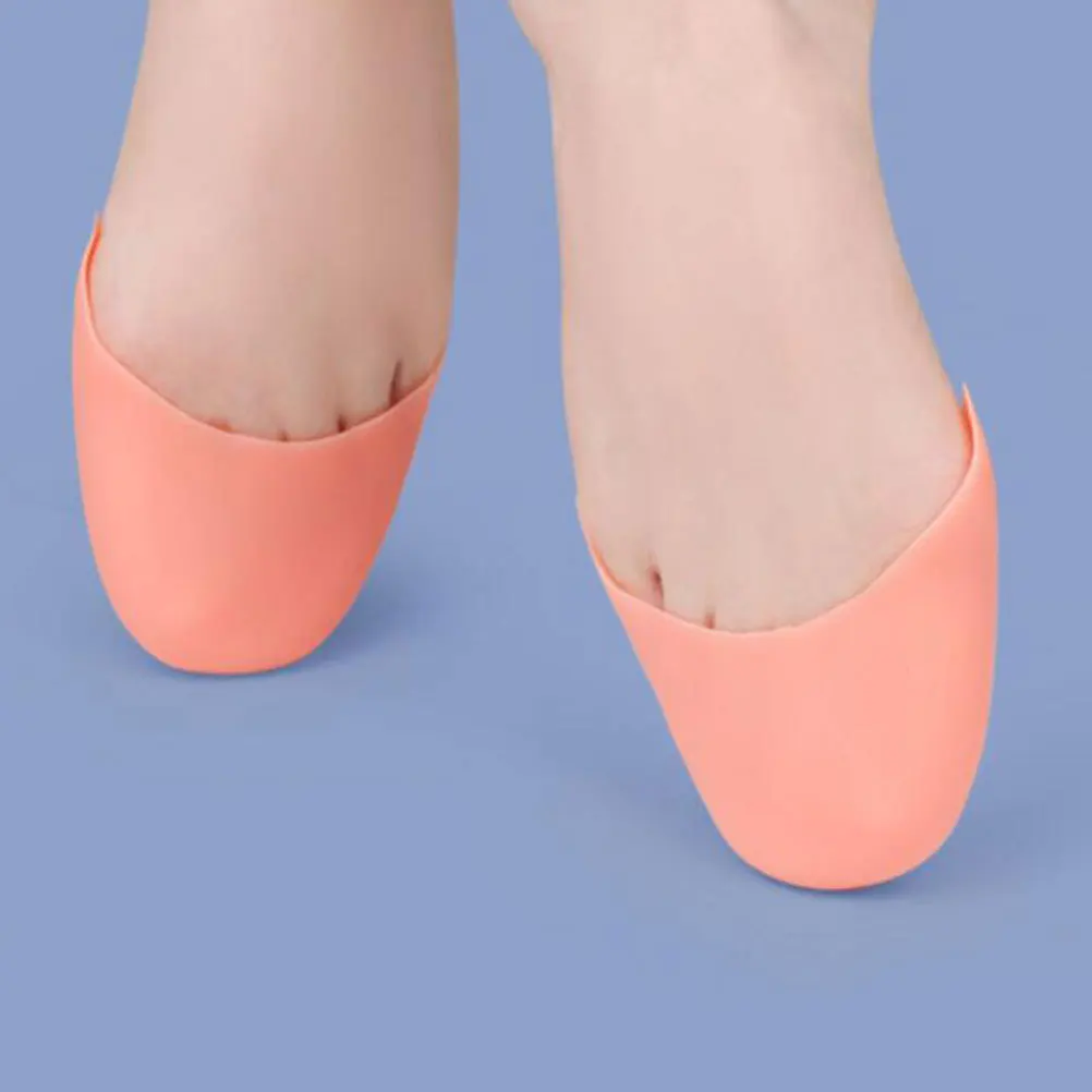포인트 슈즈용 부드러운 실리콘 발가락 커버 1쌍, 젤 발가락 패드, 신발 보호대, 발레 발 관리 도구, 재사용 가능, 통기성, 간호용