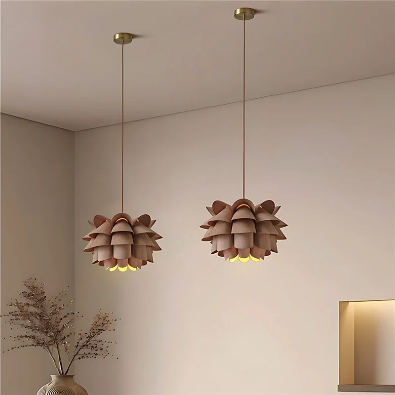 

SANDYHA Modern Simple LED Glass Pendant Lamp Creative Personalized Single Head Chandelier for Living Room Bedroom Home Indo