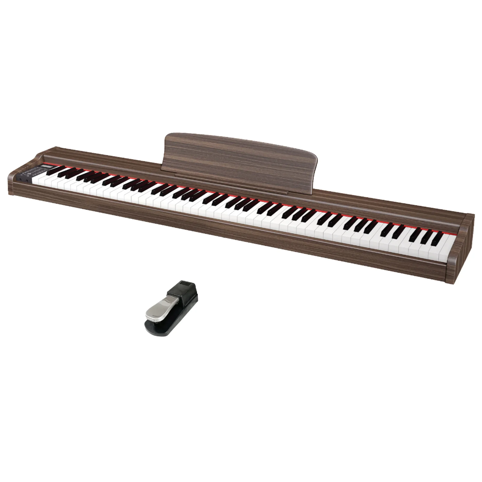 

Hoqqu 88-Key Digital Piano Professional Portable Keyboard with Weighted Hammer Action