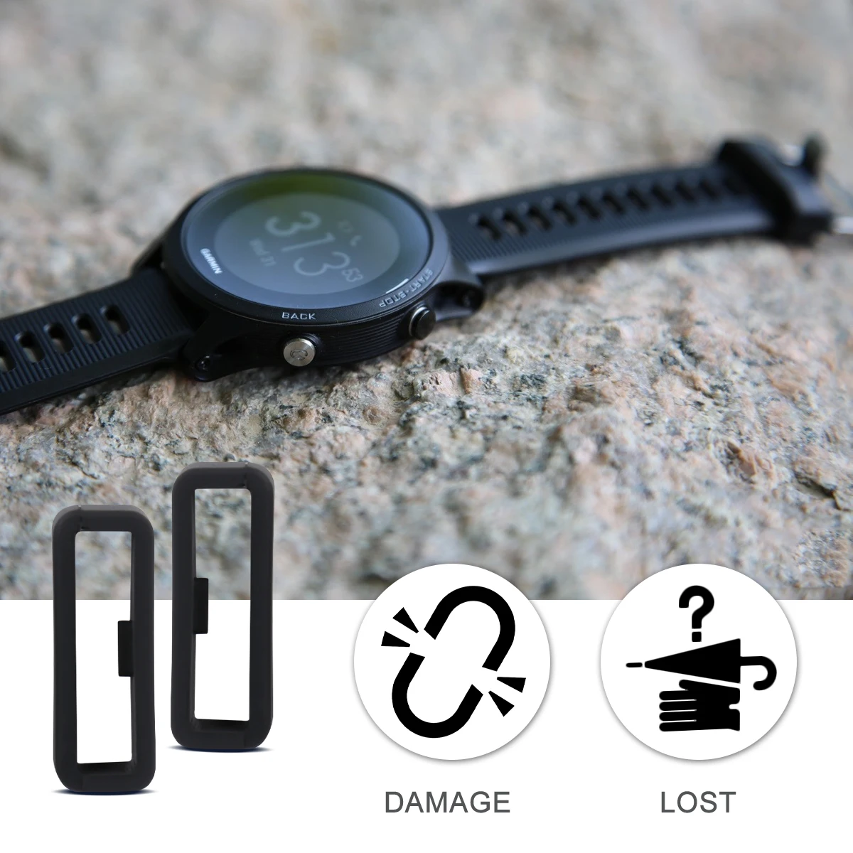 

4 PCS Watch Retaining Band Loops Keeper Bands Holder for Watches Belt