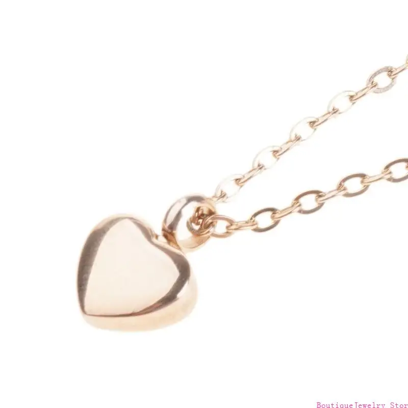 E1PE Heart-shaped Cream Jar Necklace Urn Cremation Ashes Memorial Jewelry
