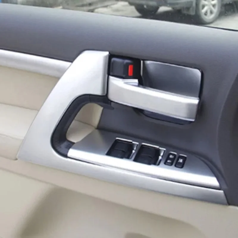 For Toyota Land Cruiser LC200 2016 -2020 ABS Car Interior Door Handle Cover Trim Door amrest panle cover decoration accessories