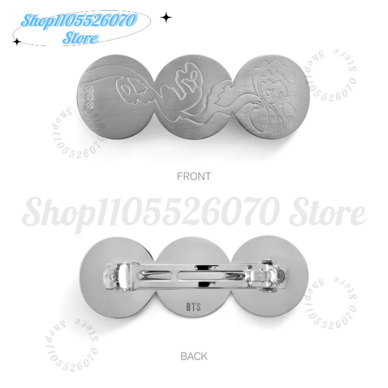 2026 Arirang Concert Silver Hair Clips Set,Kpop “What Is Your Love Song”Baseball Cap & Red Canvas Tote Bag for Party Favors view 3