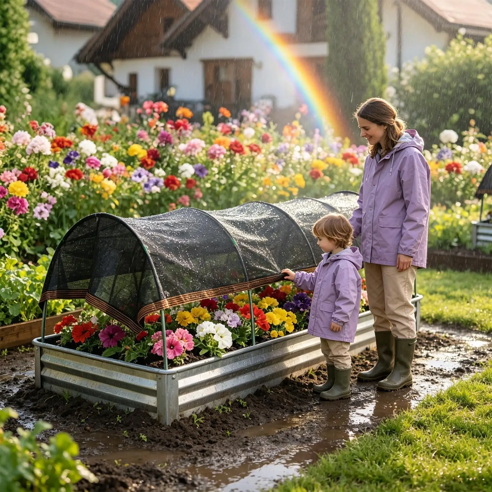 Garden Shade 79x40 Inch UV Resistant Heat Protection Greenhouse Shade Cloth Garden For Plants Flowers Vegetables Indoor Outdoor