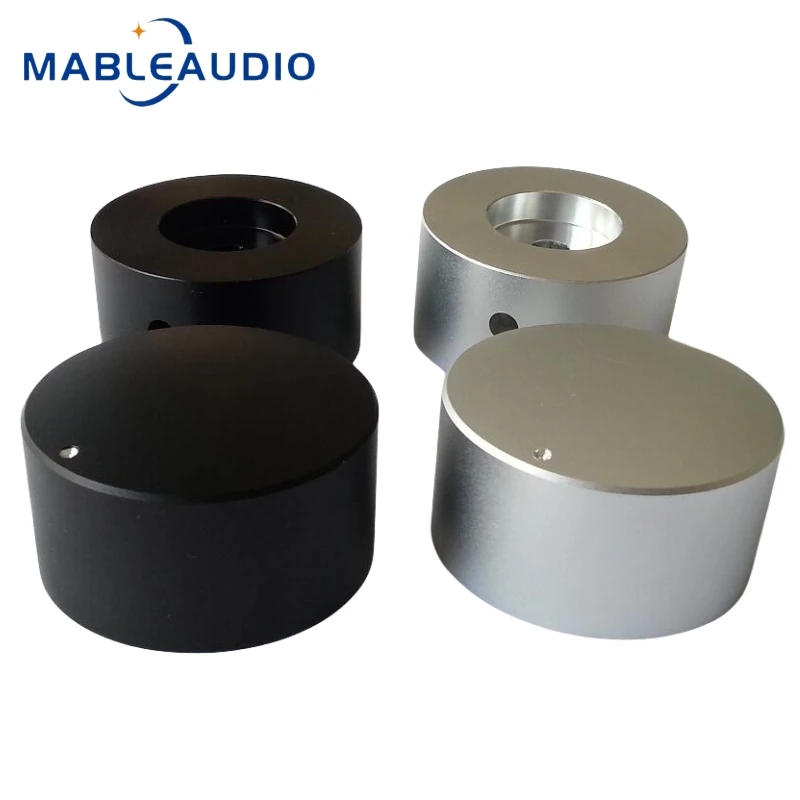 1 szt. 40x22mm solidny czysty stop aluminium sferyczne pokrętło głośności potencjometr wzmacniacz audio pokrętło dźwięku