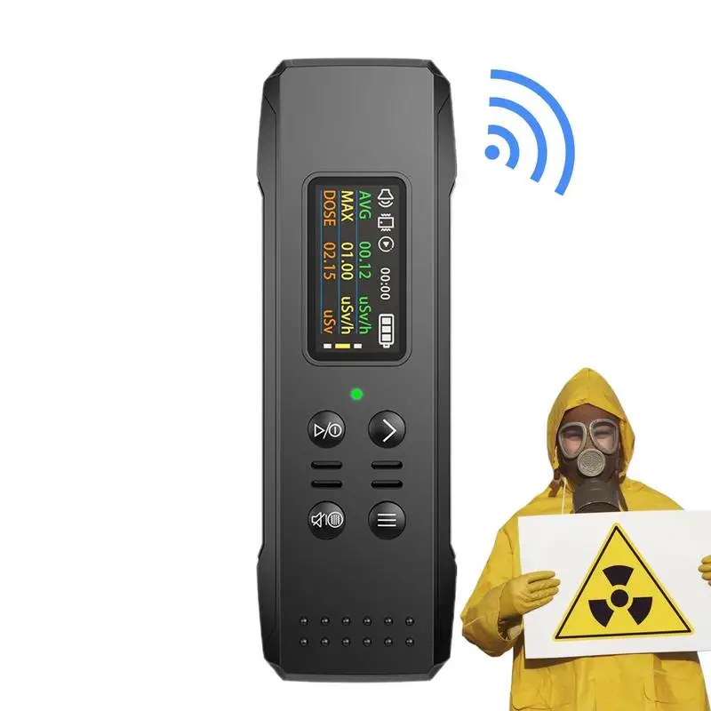 

Radiation Monitor Meter Nuclear Radiation Tester With Display And Lanyard Human Protective Equipment For Cosmetics Building