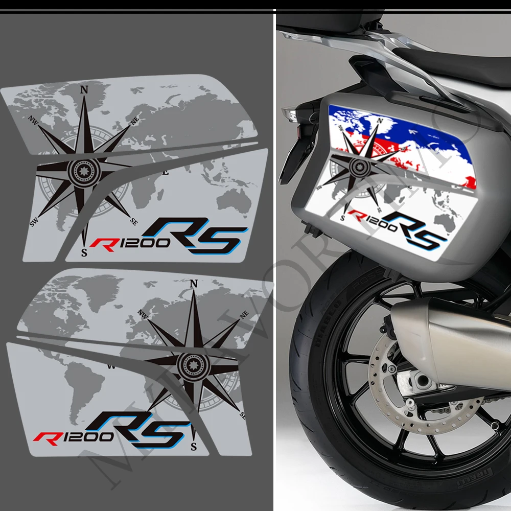 R1200RS Motorcycle Stickers Decals Emblem Logo Trunk Luggage Panniers Cases For BMW R1200RS R 1200 RS R1200RS