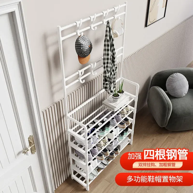 

Вешалка для обуви и шляп, напольная, многофункциональная, минималистичная вешалка для одежды, полка для хранения обуви на входе.