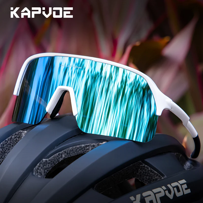 KAPVOE Cycling Glasses Outdoor Bicycle Sunglasses Fashion Sports Eyewear Men MTB Cycling Sunglasses Women Road Bike Glasses