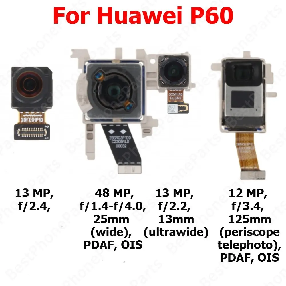 

Camera For Huawei P60 Rear Backside Front Facing Frontal Selfie Back Camera Module Mobile Phone Replacement Parts