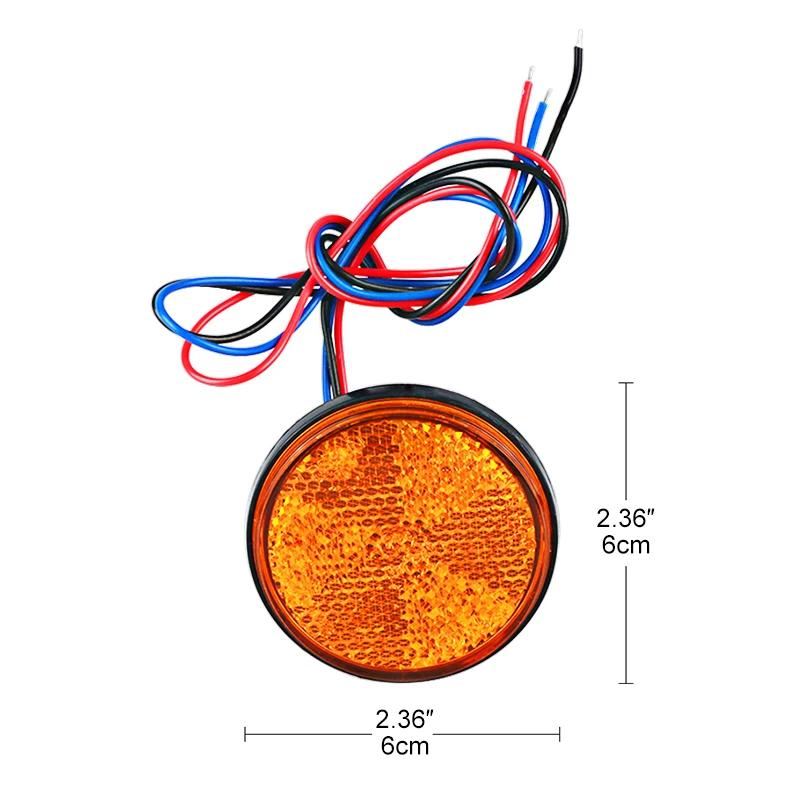 Motorcycle 24 LED Brake Stop Lamp Warning Reflector Light Rear Tail Marker Lamp 12V Universal Motorcycle Trailer Accessories