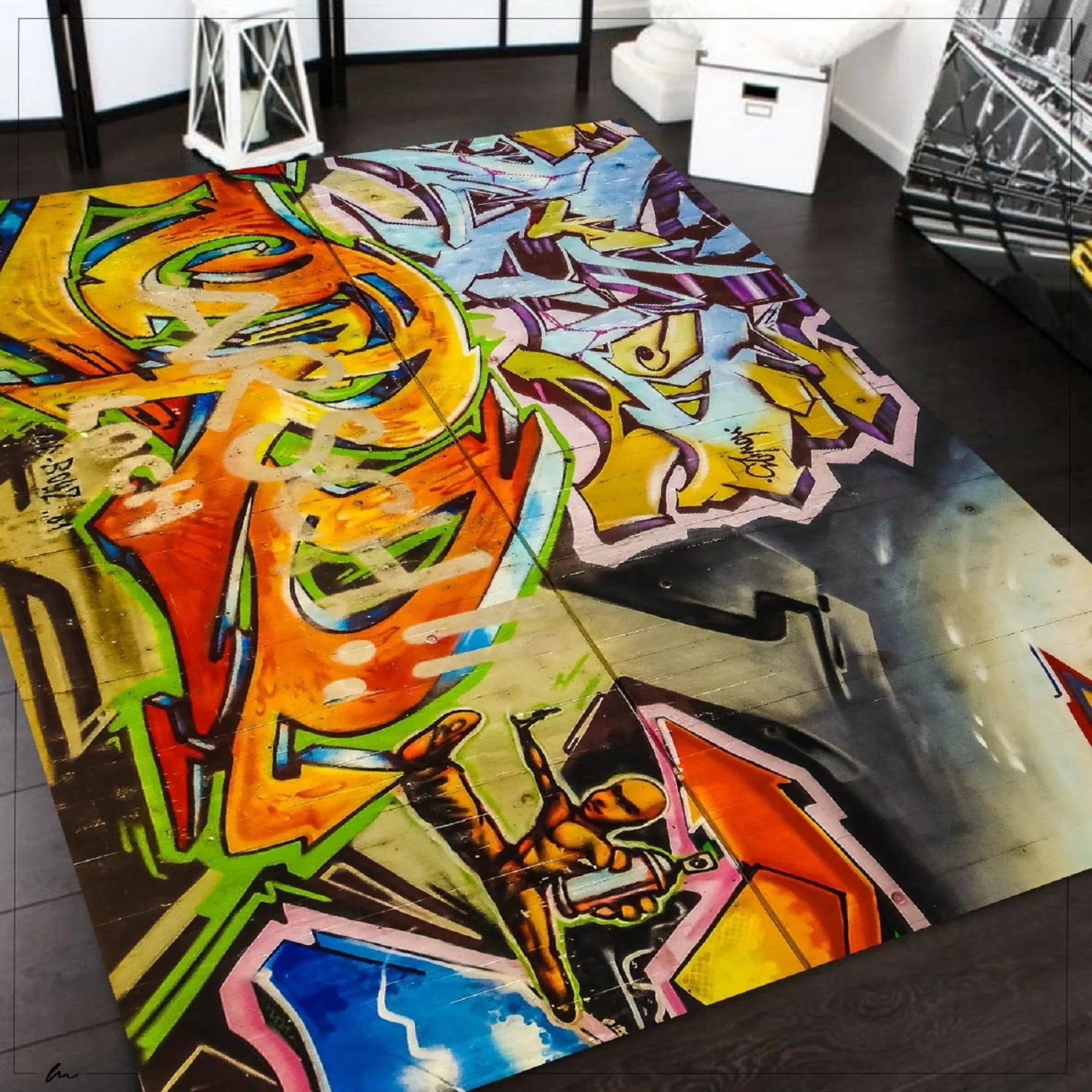 Graffiti Wall Art Rug For Living Room, Fan , Area Rugs, Popular Carpet, Personalized Gift, themed Rug, Home Decor,Rug