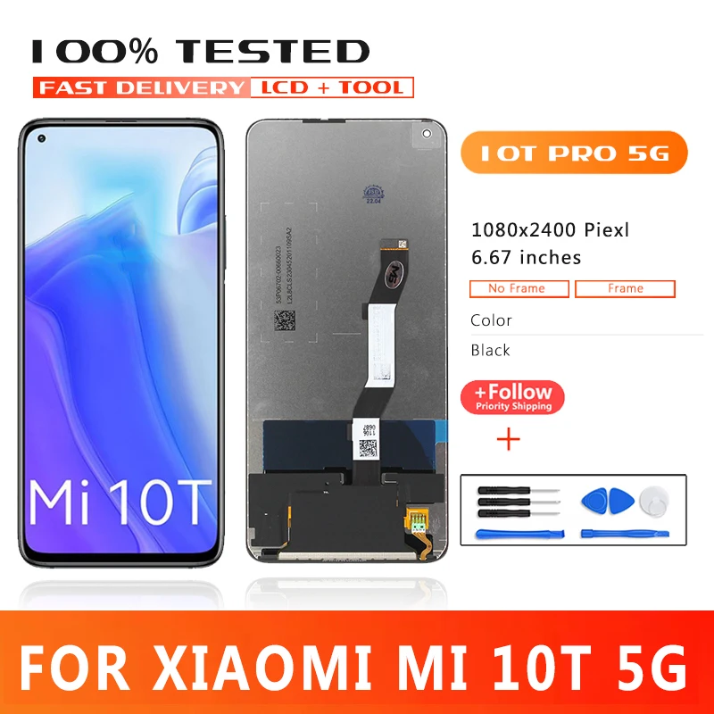 

6.67 inch LCD For Xiaomi Mi 10T 5G 10T Pro 5G LCD M2007J3SG Display For Redmi K30s LCD Replacement Parts M2007J3SC Display