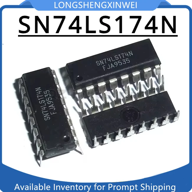 1 pçs sn74ls174n 74ls174 gatilho chip inserção direta dip16
