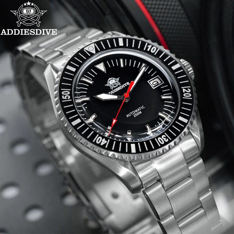 

ADDIESDIVE High Quality Men's Automatic Watch NH35 Sapphire Glass 200m Waterproof BGW9 Super Luminous Diving Watch AD2060