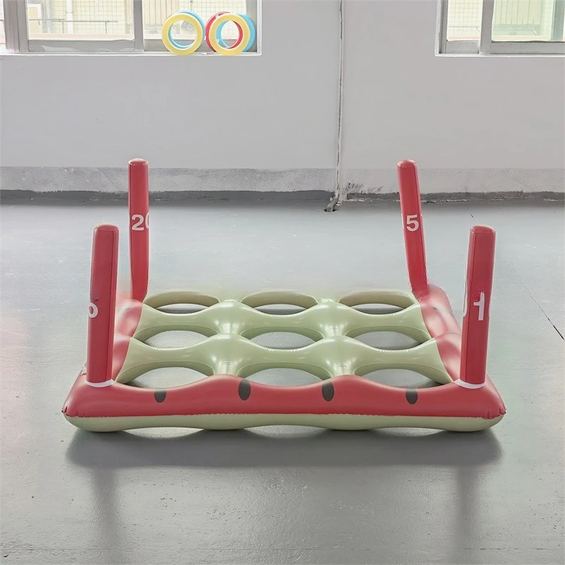 Outdoor water inflatable chessboard parent-child interaction Jiugongge ring Gobang inflatable throwing toy