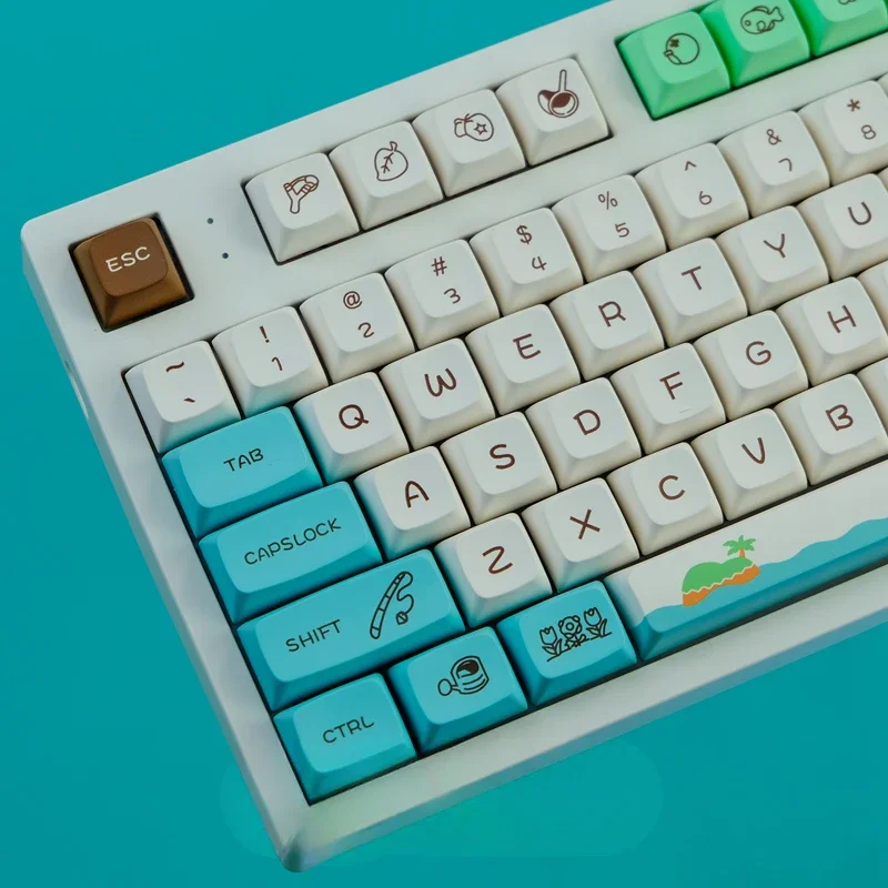 Animal Crossing playful keycaps xda height PBT adaptable 104/68/87/98/75 mechanical keyboard