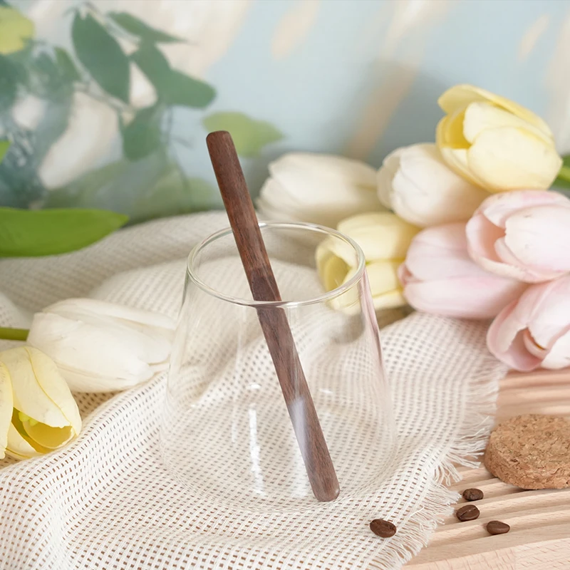 محرك القهوة من خشب الجوز الأسود، محرك المشروبات المصنوع يدويًا، أداة المقهى، ملحقات المطبخ متعددة الوظائف، محرك. #4