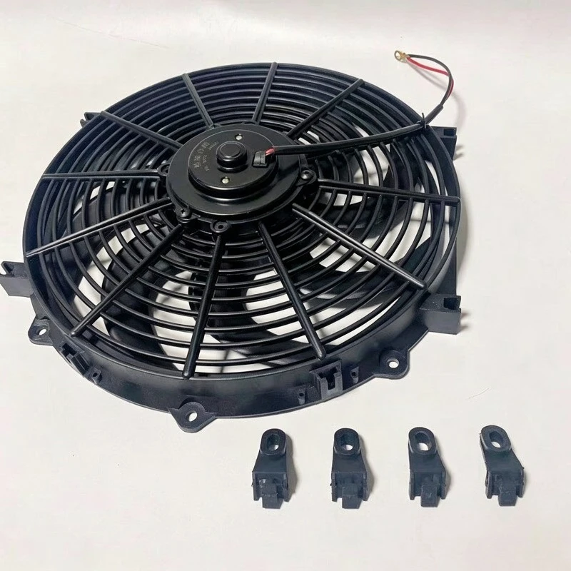 12, 14, 16 Inch Water Tank Electronic Fan Ultra-thin Modification and Installation of Car Air Conditioner Cooling Fan 12v 24v