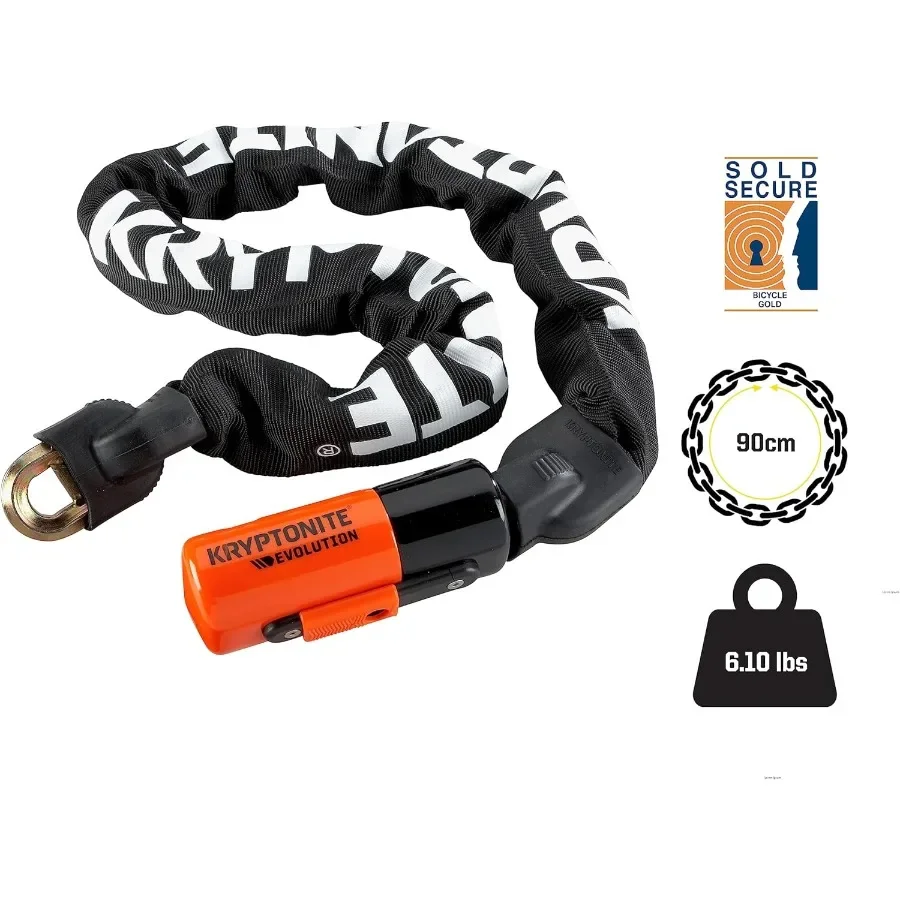 تطور دراجة صغيرة سلسلة قفل 3 أقدام طويلة 10 مللي متر الصلب سلسلة الثقيلة مكافحة سرقة بيع آمنة الذهب سلسلة دراجات قفل مع مفاتيح #3