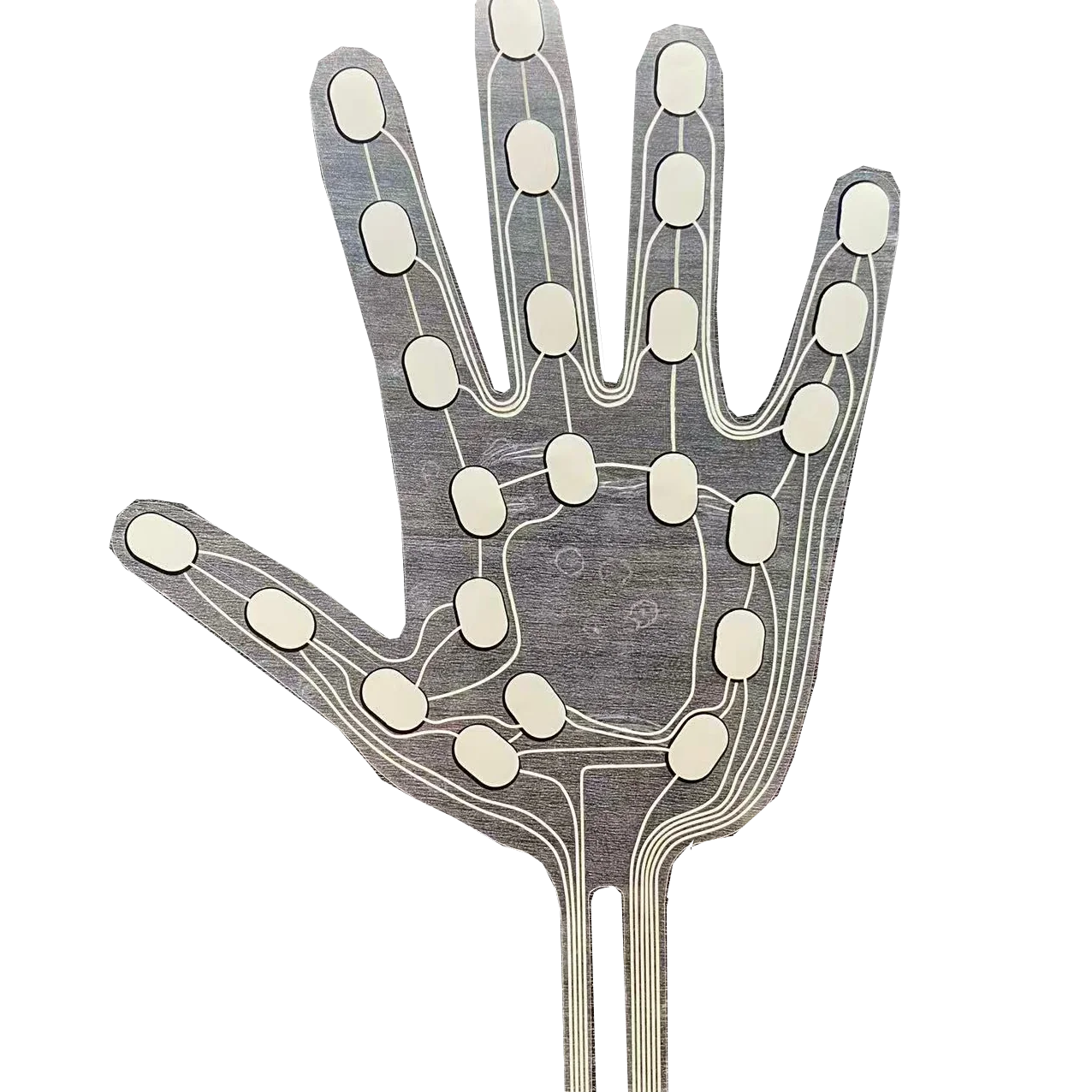 Flexible Film Pressure Sensor Robotic Palm Tactile Skin High Precision Force Sensing for Bionic Robot Hand Fingers
