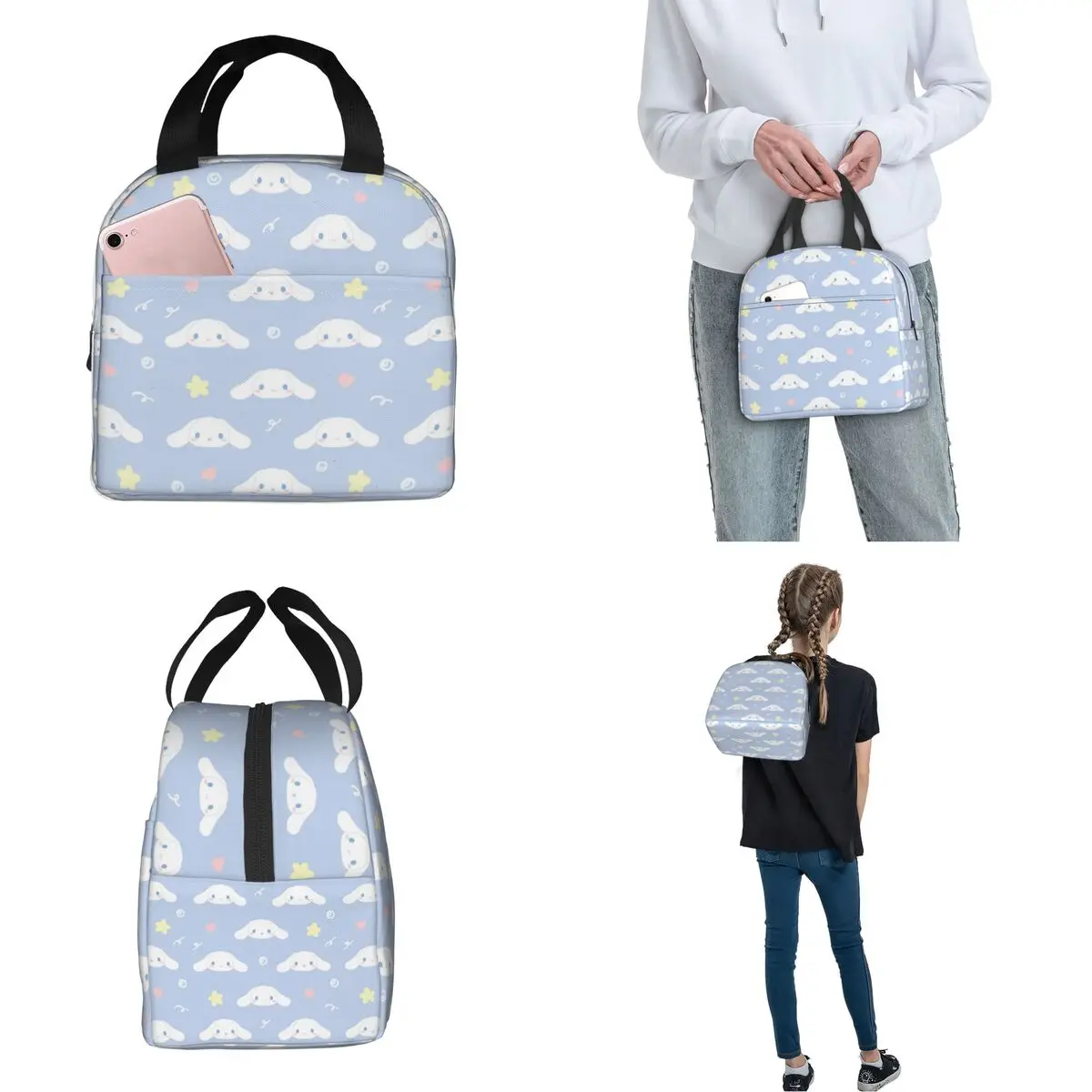 Schattige Cinnamoroll Ster Geïsoleerde Lunchtas Koeltas Maaltijdcontainer Cartoon Draagbare Draagtas Lunchbox Food Bag Strand Buiten