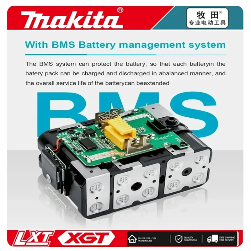 100% Original Makita Rechargeable Battery, Replaceable LED Lithium-ion, 9.0Ah/6.0Ah 18V BL1860B BL1860 BL1850 BL1830 BL1815