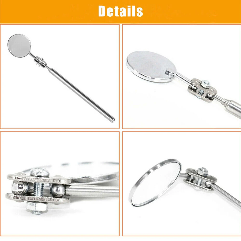 Super Sale Universal Automotive Maintenance Inspection Mirror Folding Telescopic Reflector Welding Chassis Inspection Mirror Han