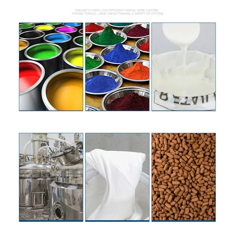 5 Gallon Bare Metal Stainless Steel Industrial Pneumatic Mixer Paint Ink Glue 60L Liquid Air Mixing Machine 50-2800RPM