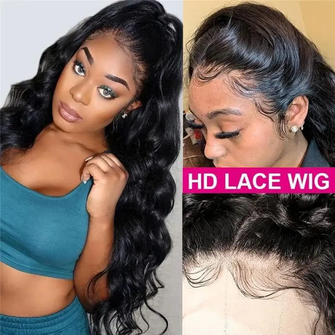 

13x4 13X6 Body Wave Lace Front Wig Pre Plucked 40 Inch Glueless Brazilian HD Transparent Lace Frontal Wigs For Women Human Hair