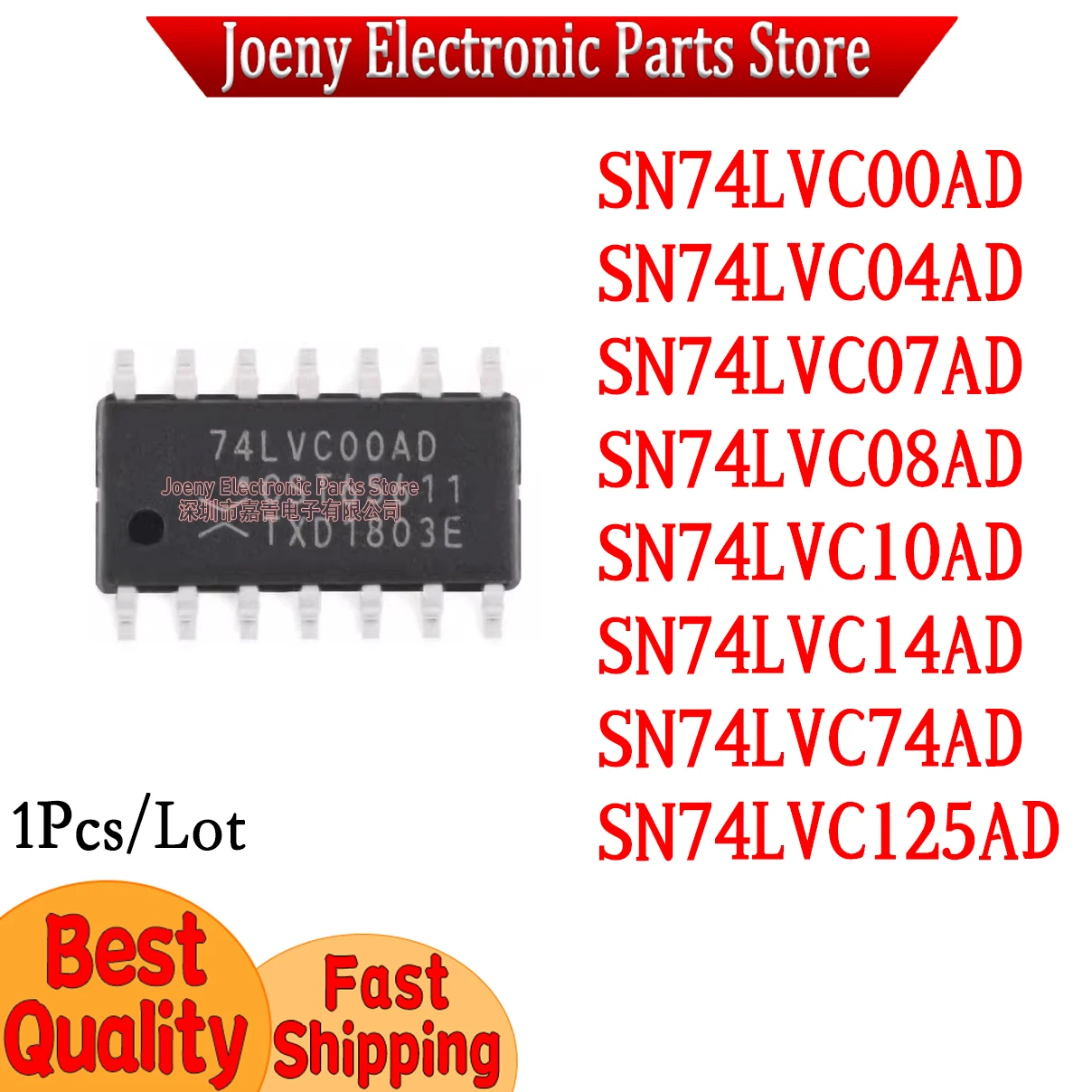 SN74LVC00AD 74LVC04AD 74LVC07AD 74LVC08AD 74LVC10AD 74LVC14AD 74LVC74AD 74LVC125AD Evaluation board