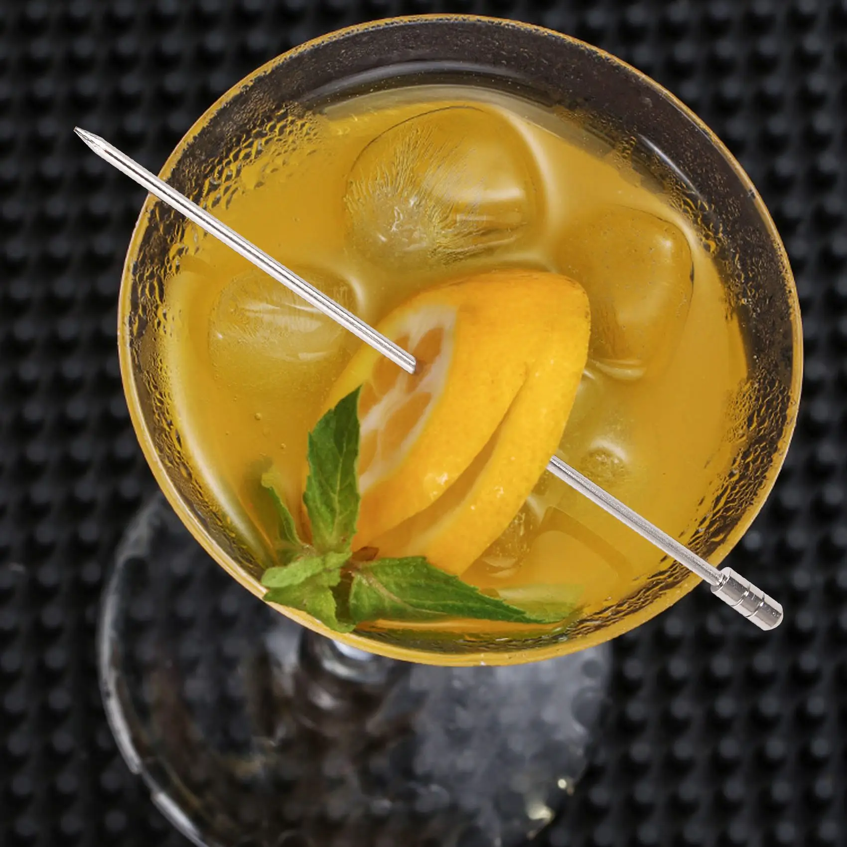 Aço inoxidável Cocktail Picks, Escolhas Set, Pacote de 15