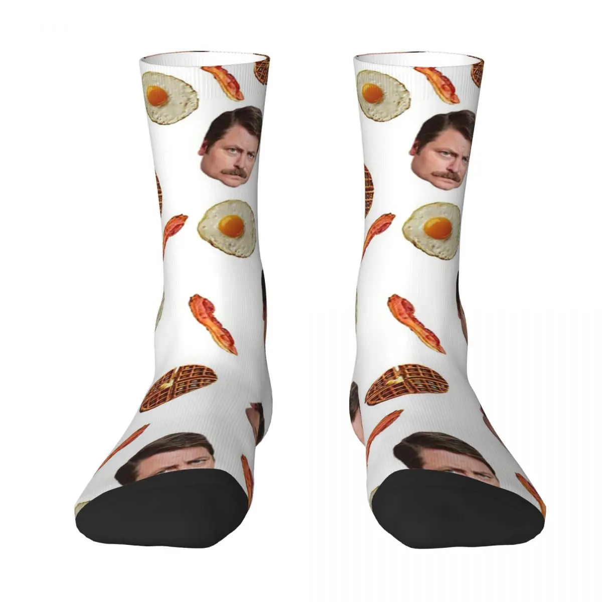 

All The Bacon And Eggs Socks Harajuku Super Soft Stockings All Season Long Socks Accessories for Unisex Birthday Present