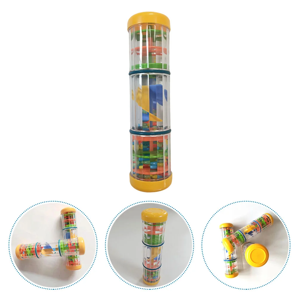 Raindrop Sound Cylinder Teaching Aid Child Musical Instruments Kids Toy Abs Plaything