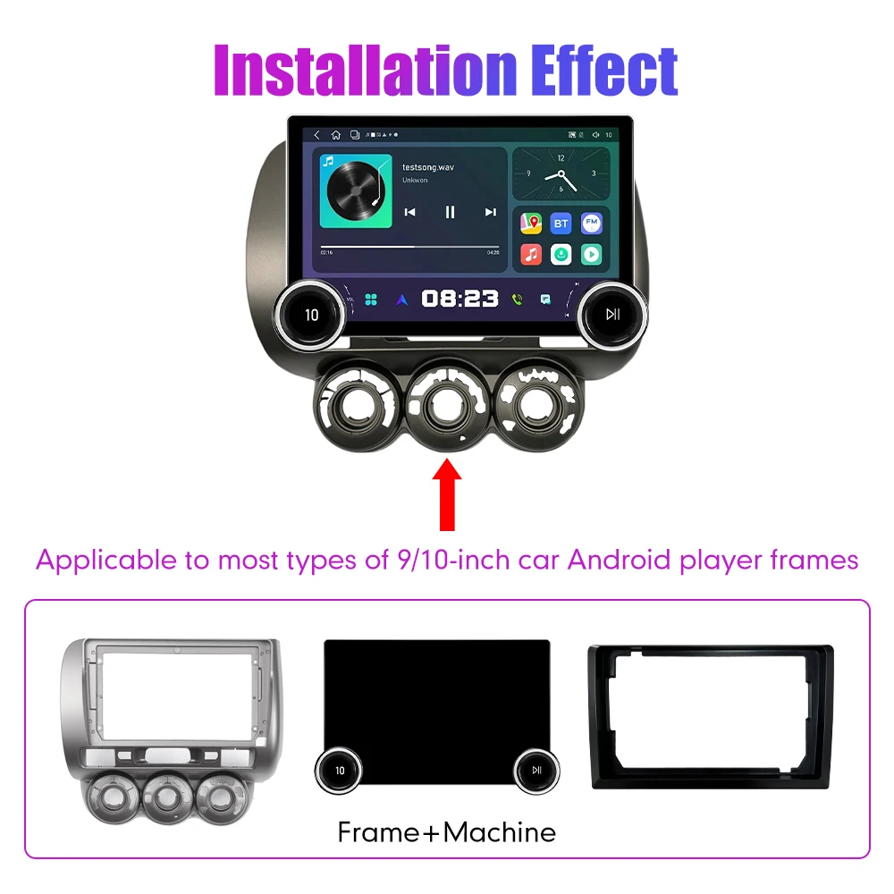 11.8 بوصة 2K مقابض مزدوجة 2 Din راديو السيارة لتناسب سيفيك 2004-2007 راديو السيارة DVD الوسائط المتعددة مشغل فيديو أندرويد السيارات Carplay #3