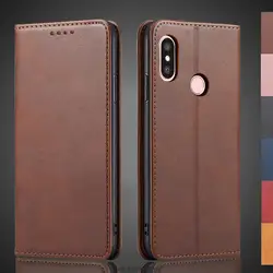 Magnetic attraction Leather Case for Xiaomi Mi A2 lite / Redmi 6 Pro 5.84