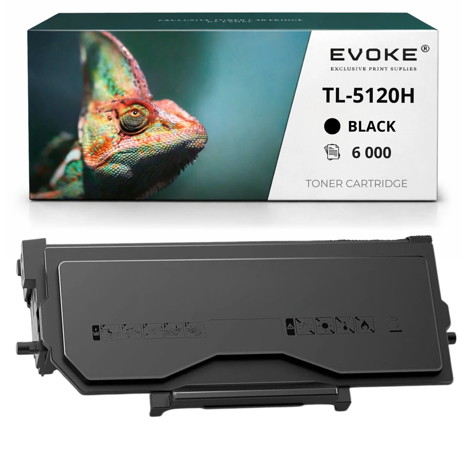 Evoke Compatibele Toner voor Pantum Tl-5120H Tl5120H Zwart 6000 Pagina's Bp5100Dn Bm5100Adw Bm5100Fdn