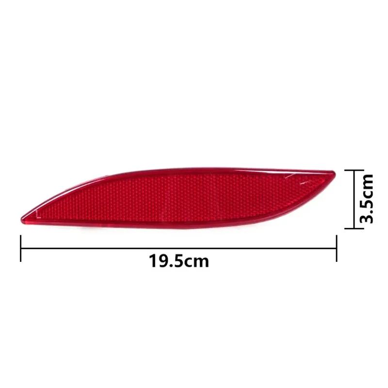 

Car Repair For Megane Maintenance Bumper Reflector ABS Plastic Red Wear-resistant Non-deforming Easy To Install