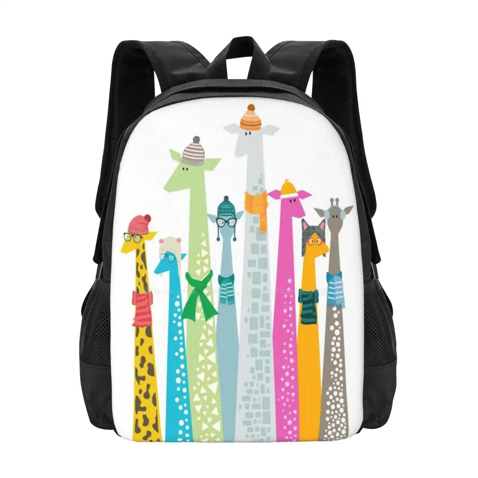 

Giraffes Hot Sale Schoolbag Backpack Fashion Bags Giraffe Color Funny Sy Its Avant Gard