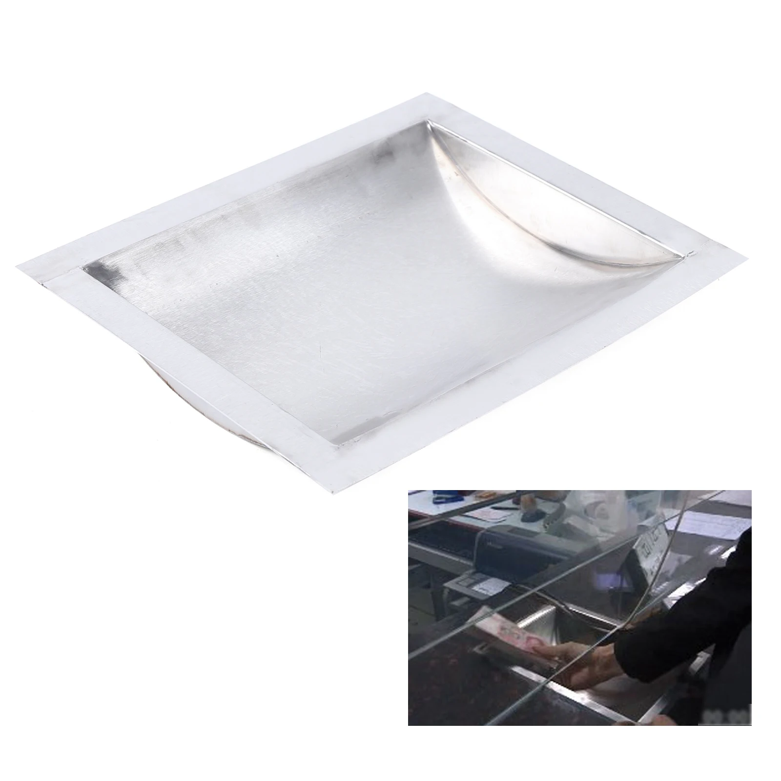 Cash Window Drop-In Deal Tray 12" For Gas Stations Convenient Business